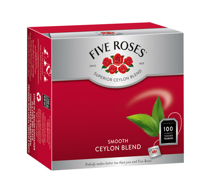 Five Roses Teabags Tagless 100s TFS Wholesalers