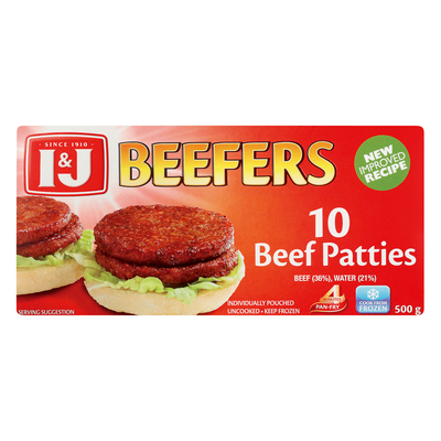 I&J Beefers Steakburgers 500g