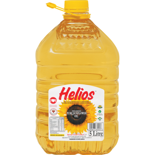 Helios Pure Sunflower Cooking Oil 5lt > TFS Wholesalers