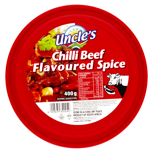 Uncles Spice Tub Chilli Beef