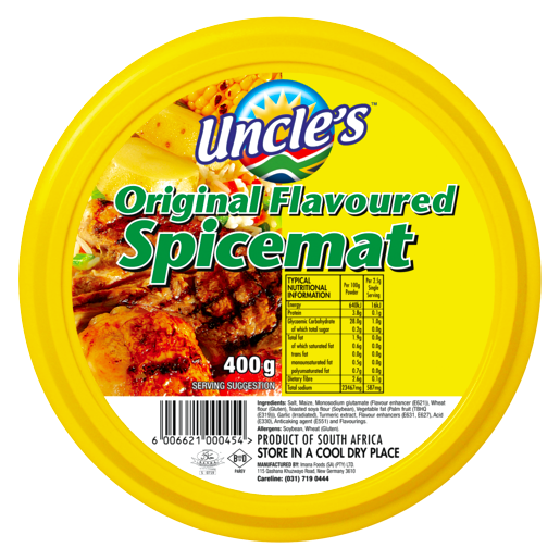 Uncles Spice Tub Original 400g > TFS Wholesal