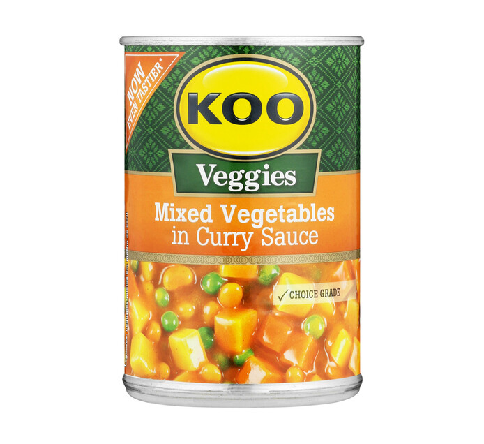 Koo Mixed Vegetables in Curry Sauce 410g > TFS Wholesalers